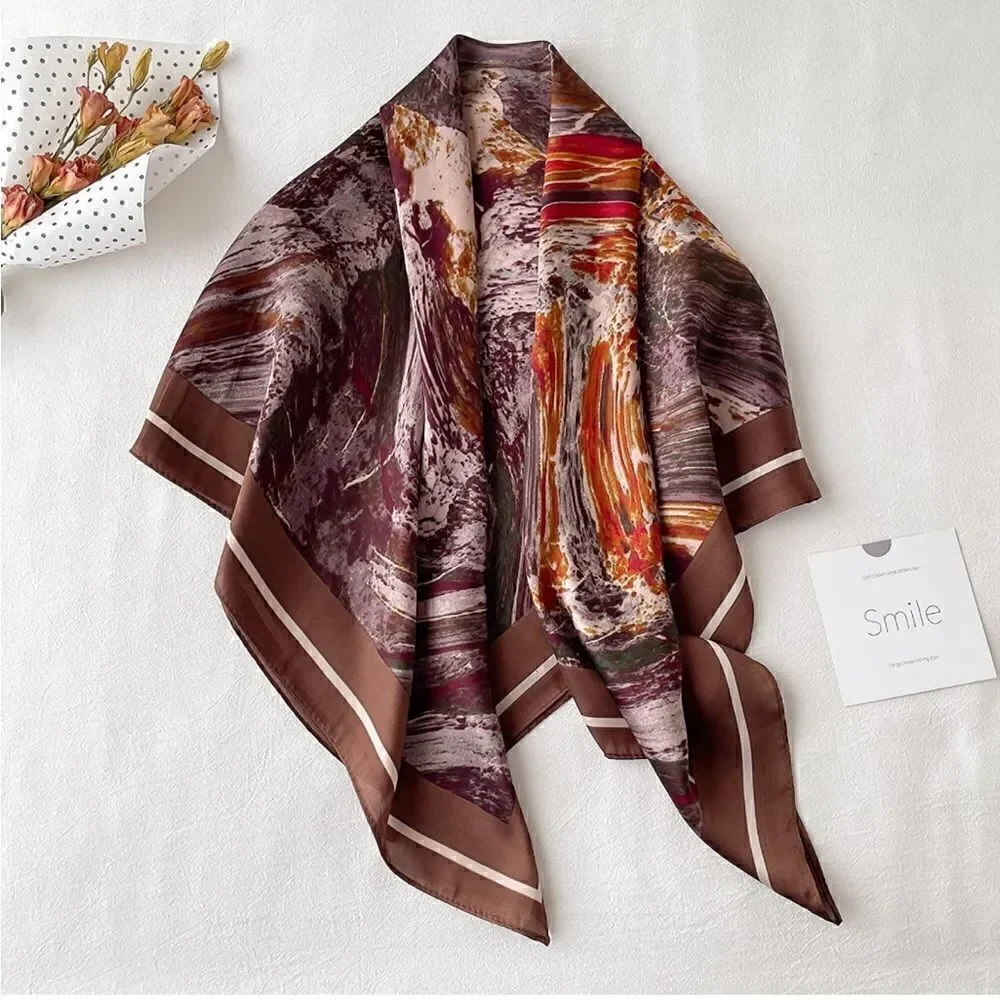 Abstract Silky Scarf